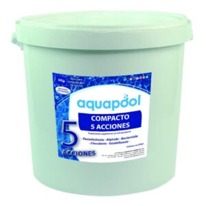 Cloro piscina 5 efectos pastillas Aquapool